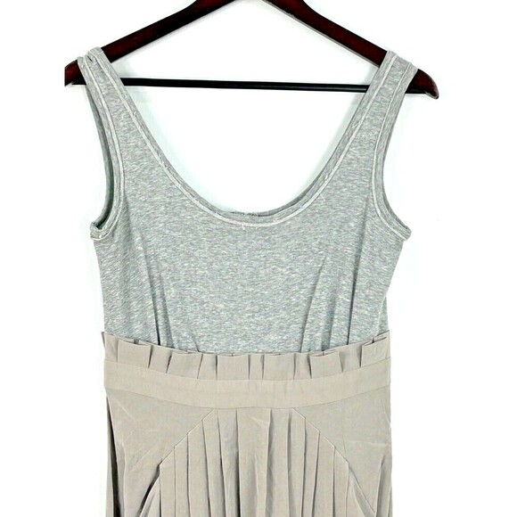 81 POPPIES Womens Gray Size 4 Drape Pockets Sleeveless Jersey Tank Dress H1 - Picture 9 of 12